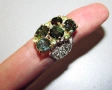 925 сребърен пръстен със зелен турмалин 8 карата, снимка 6