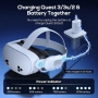 Нова VR батерия Meta Quest 3 3S 2 бързо зареждане 18W Power Bank за Oculus, снимка 6