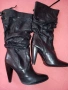 Нови ботуши на ток, естествена кожа, 40 номер, снимка 1