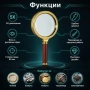 Увеличителна голяма ръчна лупа увеличение 5Х за четене работа джобна, снимка 7