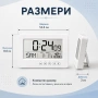 Електронен настолен часовник дигитален с осветление температура аларма, снимка 6