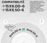 2 броя Вътрешни гуми 15x6.00-6 , снимка 6