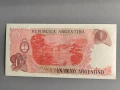 Банкнота - Аржентина - 1 песо UNC | 1983г., снимка 2