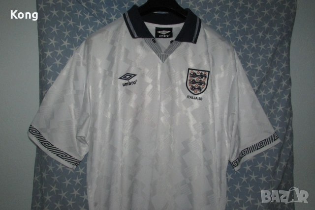 винтидж фланелка Пол Гаскойн Англия футболна тениска Портсмут Portsmouth England Lazio Umbro, снимка 9 - Футбол - 55248882