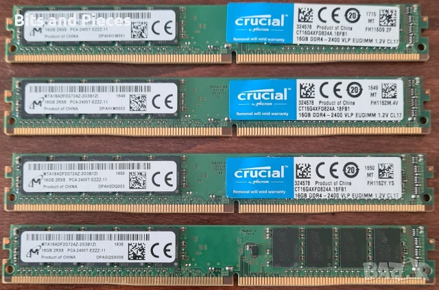 16gb DDR4 (2X8gb DDR4) / 64gb DDR4 (4X16gb DDR4), снимка 3 - RAM памет - 54963021