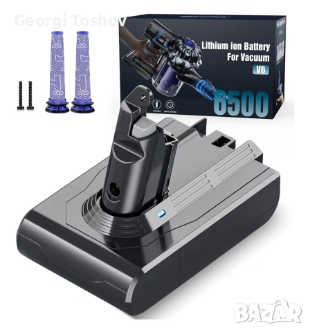 Dyson V6, с и глави за гладък под и килими, снимка 6 - Прахосмукачки - 54763167