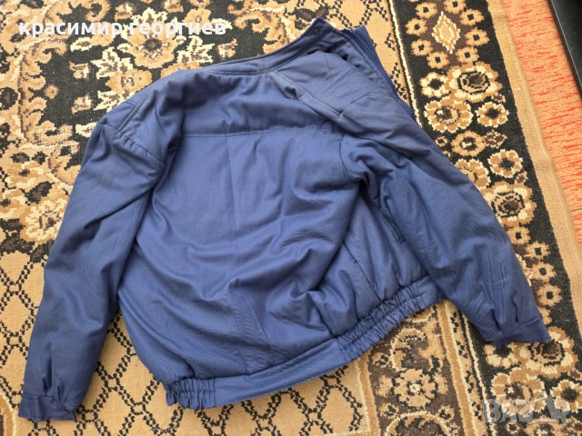 Ватирано зимно/работно яке тип bomber от времето на соца, снимка 4 - Якета - 54652931