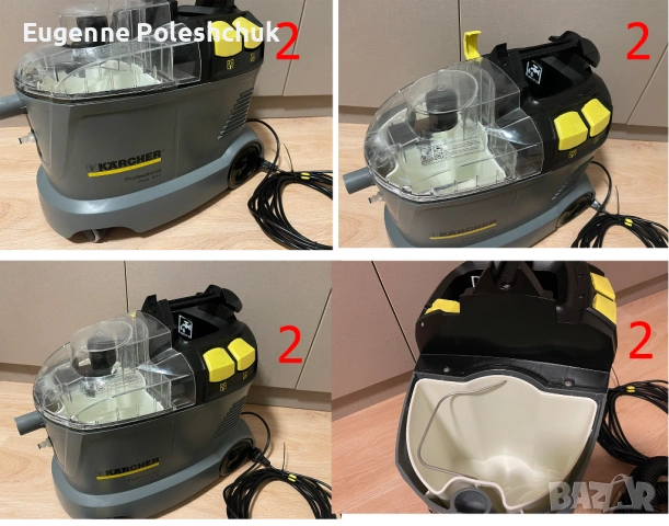 Продавам прахосмукачка-екстрактор Karcher Puzzi 8/1 С. 2 броя, снимка 6 - Прахосмукачки - 54003598