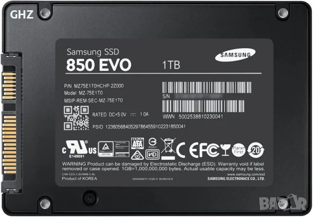 Samsung 850 EVO / 1000GB / SATA / SSD