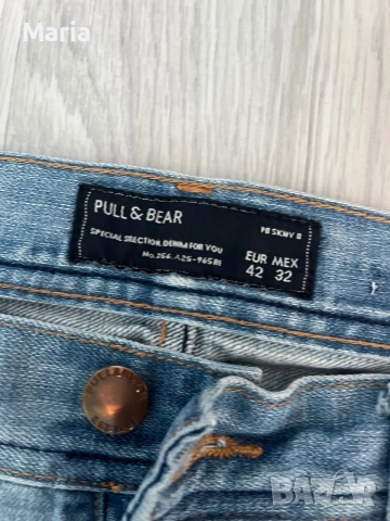 Pull & Bear Skinny дънки светлосини EU 42 / 32, снимка 3 - Дънки - 55525643