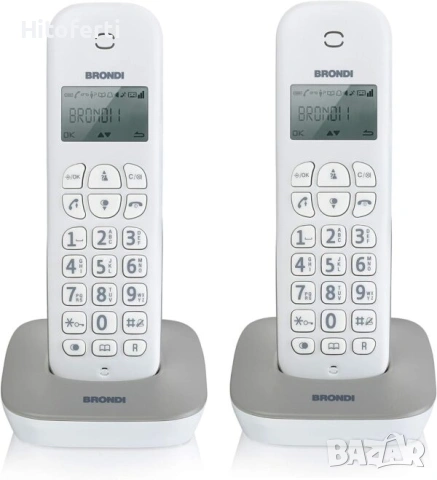 Телефон Brondi Gala Twin, 2 бр., снимка 3 - Стационарни телефони и факсове - 55052987