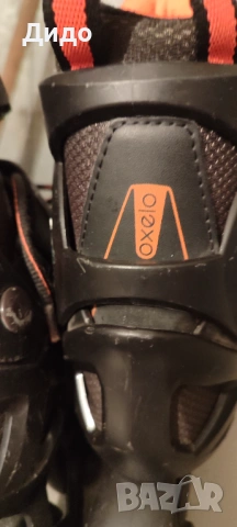 Ролери Oxelo Fit 3 JR Black Orange размер 35-38 с Каска Giro, снимка 6 - Ролери, кънки - 50897591
