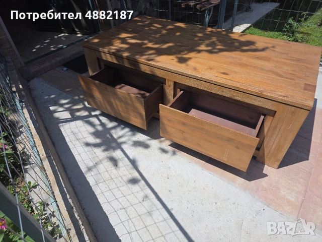 холна маса от масивно дърво, снимка 2 - Маси - 55241590