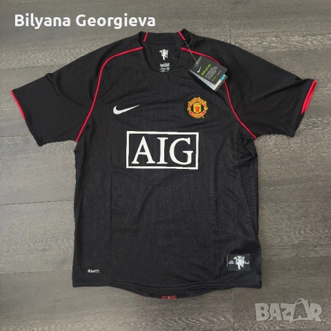 Manchester United 2007/08 ретро екип нов, версия Кристиано Роналдо, снимка 2 - Футбол - 54707810