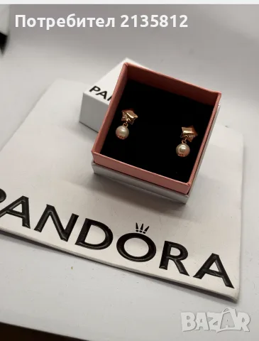 обеци Pandora Пандора, снимка 2 - Обеци - 55338444