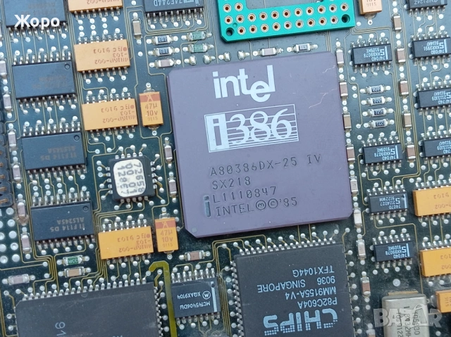 старинни платки 80те INTEL 386, снимка 4 - Друга електроника - 54402431