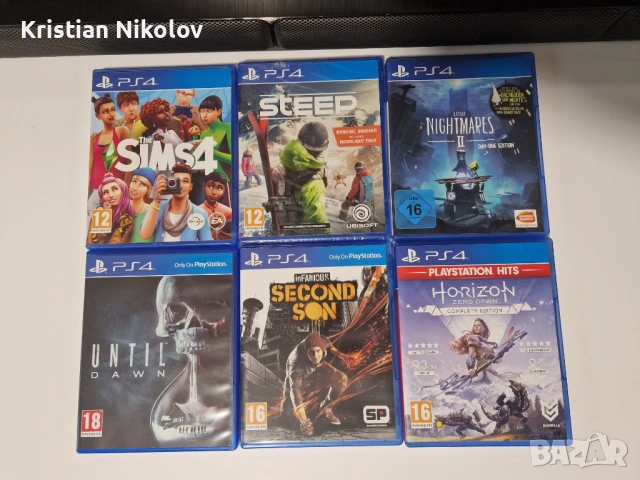 Игри за PS4 - Until Dawn / Little Nightmares II / Steep / Horizon Zero Dawn / Infamous Second Son