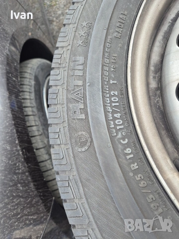 гуми с джанти 195/65/16С , снимка 5 - Гуми и джанти - 54009724