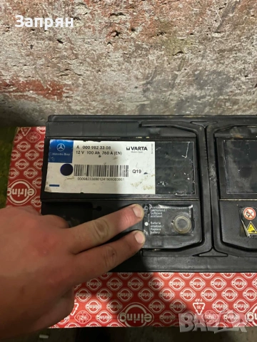 Акумулатор 100 ам/ч Варта/Varta Мерцедес/Mercedes, снимка 4 - Части - 54098517