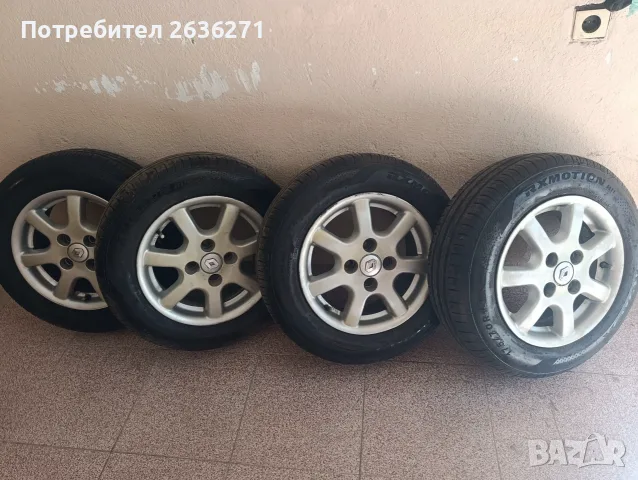 Алуминиеви джанти 14" с НОВИ гуми ДОТ 24