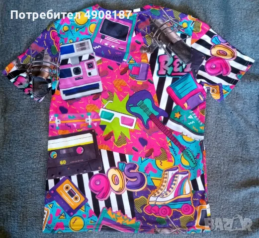 Тениска с неща от 1990 години, снимка 3 - Тениски - 55573310