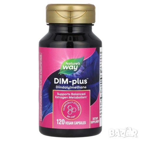 Nature's Way DIM-Plus Estrogen Metabolism За нормален естрогенен метаболизъм 200 мг 60 капсули