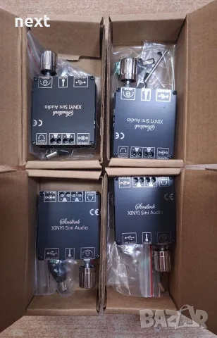 Микро стерео усилвател 2 × 50W Bluetooth 5.0 XY-C50L с USB, AUX и управление през приложение, снимка 4 - Ресийвъри, усилватели, смесителни пултове - 55381035