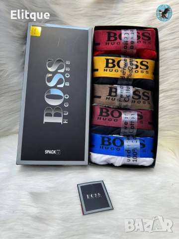боксерки 5 чифта Hermes Gucci lacoste Calvin Klein Tommy Hilfiger , снимка 8 - Бельо - 54431044