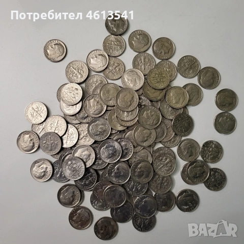 $10цента лот от 121бр.не чистени, снимка 2 - Нумизматика и бонистика - 54765502