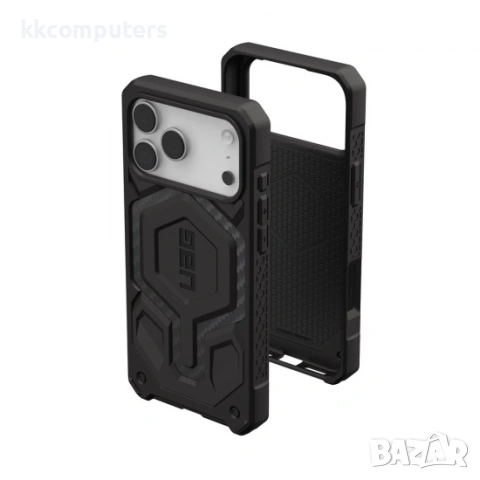 Оригинален кейс UAG Monarch Pro Carbon Fiber, За iPhone 17 Pro Max (6.9), Черен и Протектор, снимка 6 - Калъфи, кейсове - 54161033