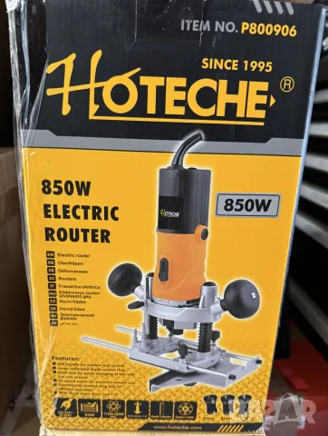 Електрическа фреза Hoteche, модел P800906, с мощност 850W, снимка 8 - Циркуляри - 55501803