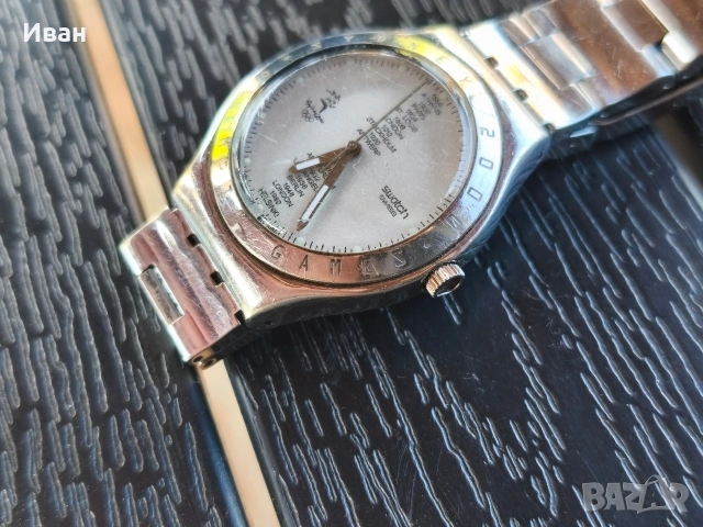 Кварцов часовник Swatch Irony Big, наречено „Swagmen White“, снимка 8 - Мъжки - 54821323