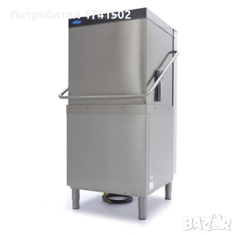 Конзолна миялна машина с качулка и дозираща помпа, 50 × 60 см, 400V