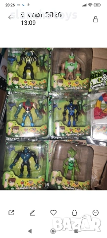 Фигурки на Бен тен-10-12 см, снимка 2 - Играчки за стая - 32319063
