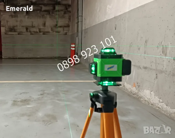 Нов Лазерен 4D нивелир 16 линии Зелен лъч лазерен нивелир до 30 метра, снимка 5 - Куфари с инструменти - 55477252