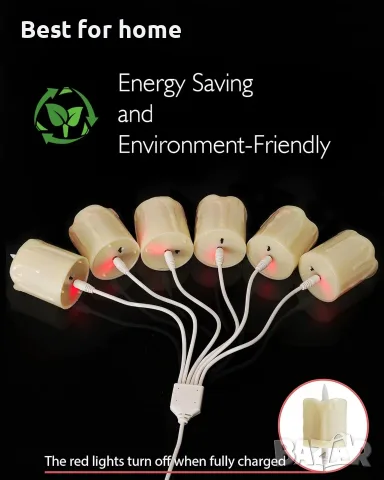 Homemory акумулаторни безпламъчни свещи с таймер, реалистични LED оброчни чаени лампички с батерии , снимка 2 - Декорация за дома - 55332411