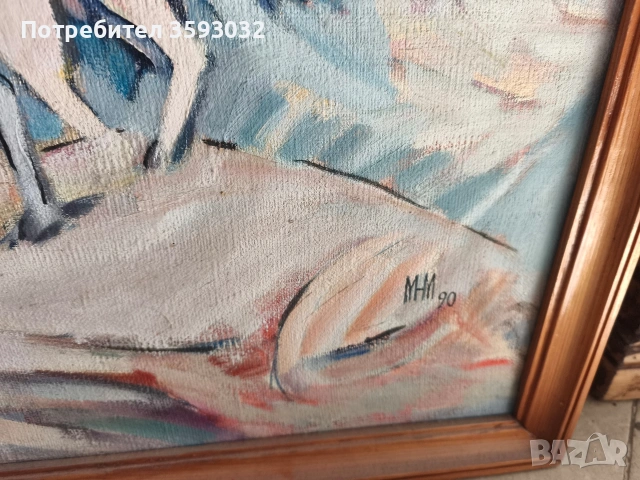 Масло на платно, Манол Манолов , снимка 3 - Картини - 54789054