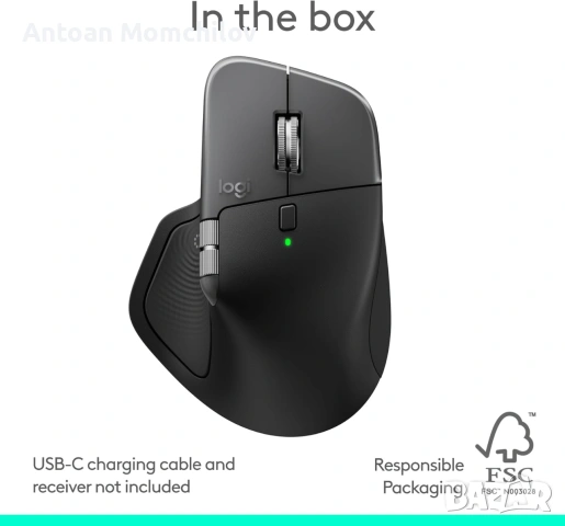 Мишка Logitech MX Master 4 for Mac Space Black, снимка 5 - Клавиатури и мишки - 55232457
