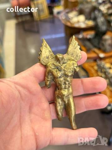Бронзова пластика - ангел / икар. №8087, снимка 5 - Антикварни и старинни предмети - 54090001