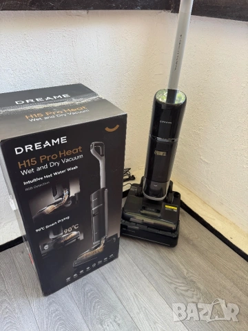 Прахосмукачка за Сухо и Мокро Почистване Dreame H15 Pro Heat, Топла вода, 22 000 Pa Самопочистване!