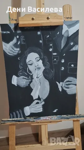 Картина с черно бяло боя