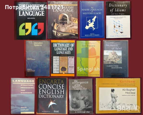 Езикознание, речници, диалекти, езикови тенденции - 12 книги