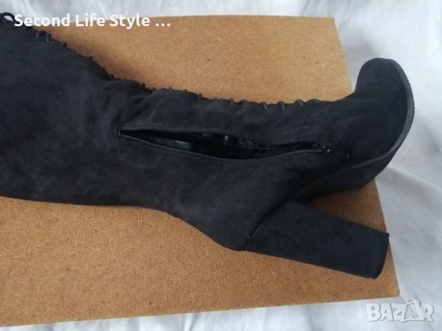 № 41 дамски ботуши с висок ток и връзки WILD DIVA 🔥, снимка 15 - Дамски ботуши - 54095950