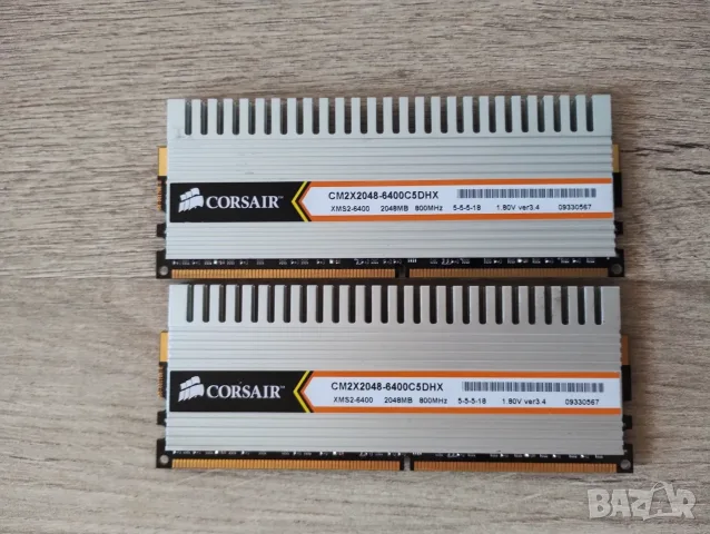 Kit DDR2 2x2GB Corsair XMS2, снимка 3 - RAM памет - 55621360