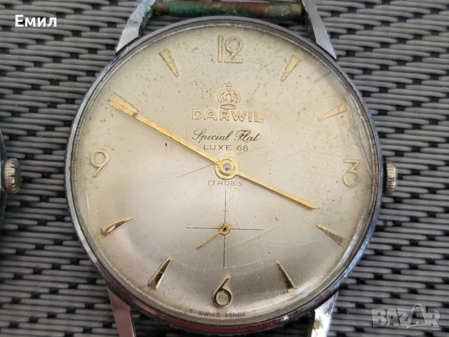 Лот часовници DARWIL SPECIAL FLAT LUX 66, снимка 3 - Колекции - 55070380