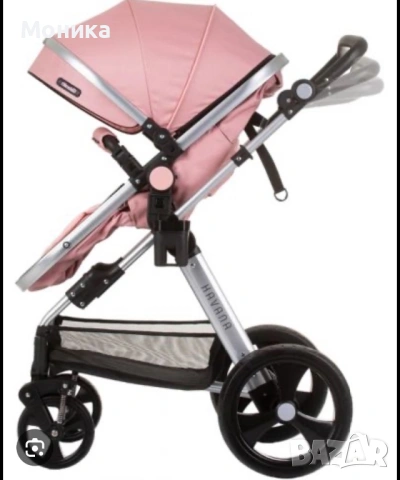 Детска количка "Хавана"+ столче за автомобил, фламинго Chipolino, снимка 2 - Детски колички - 54158263