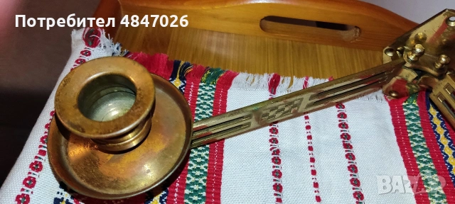 Стари месингови свещници за стена, снимка 9 - Декорация за дома - 54857315