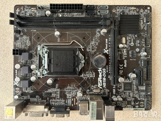 Дънна платка Asrock H81M-DGS, снимка 10 - Дънни платки - 54419486