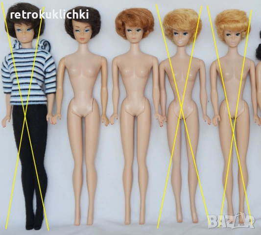 Винтидж кукли Барби Bubblecut Barbie 1960s