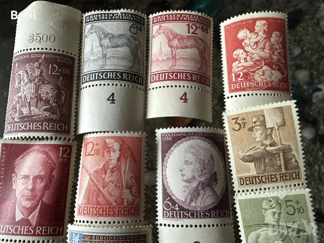 Немски лот пощенски марки Deutsches Reich, снимка 2 - Филателия - 55528296